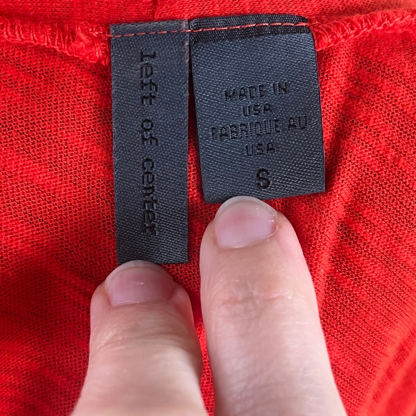 Anthropologie Left Of Center Red Sleeveless Wrap Tunic Top Size S