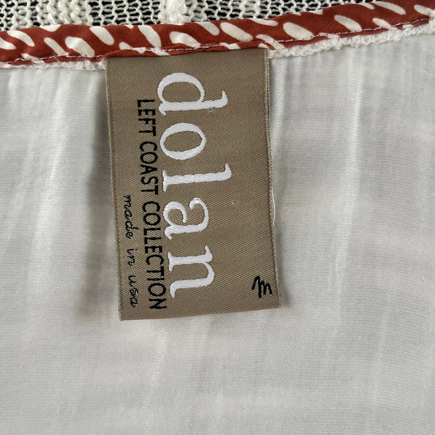 Anthropologie Dolan Contrast Anorak Cardigan Ivory Size M