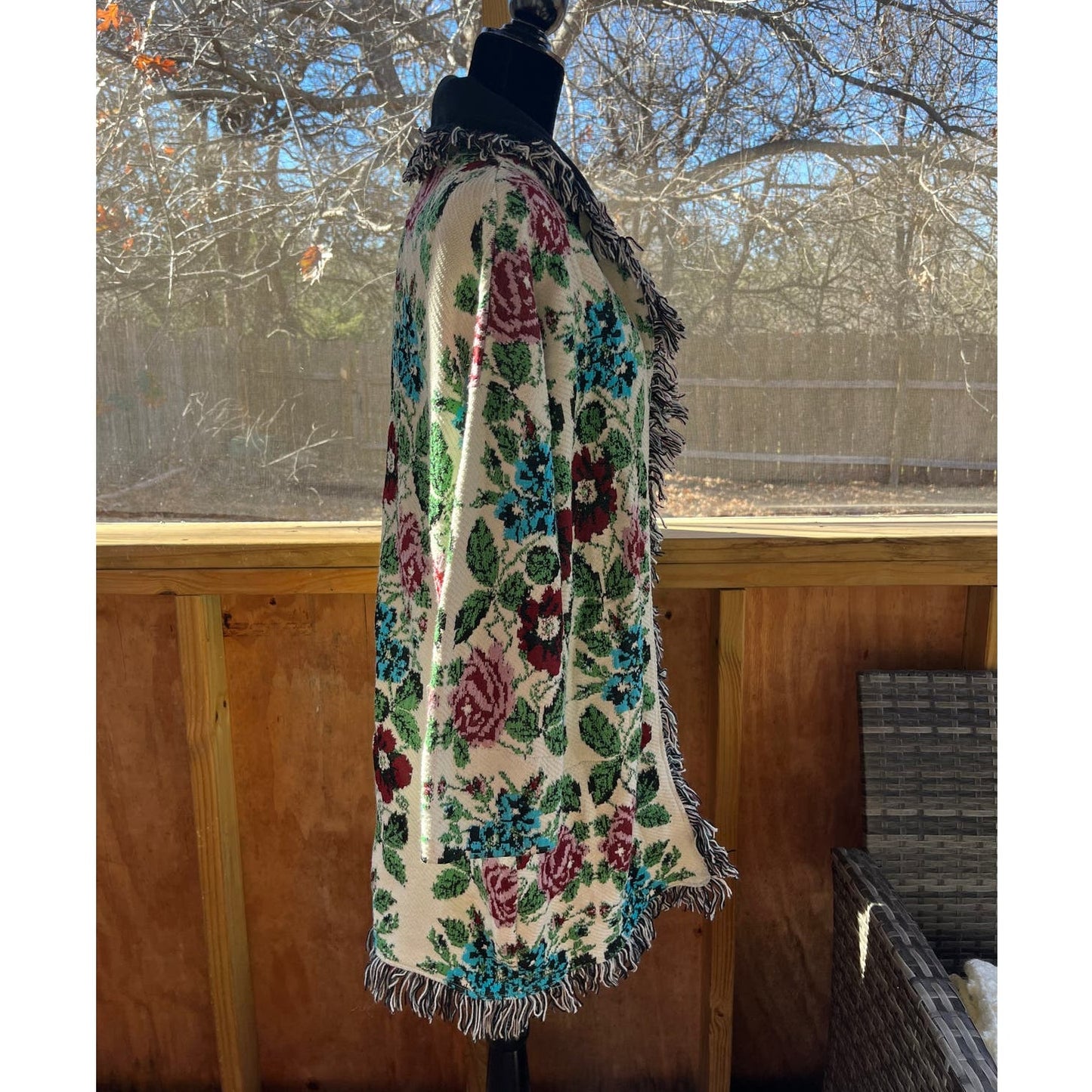 Anthropologie AldoMartins Floral Intarsia Cardigan Size XS. NEW