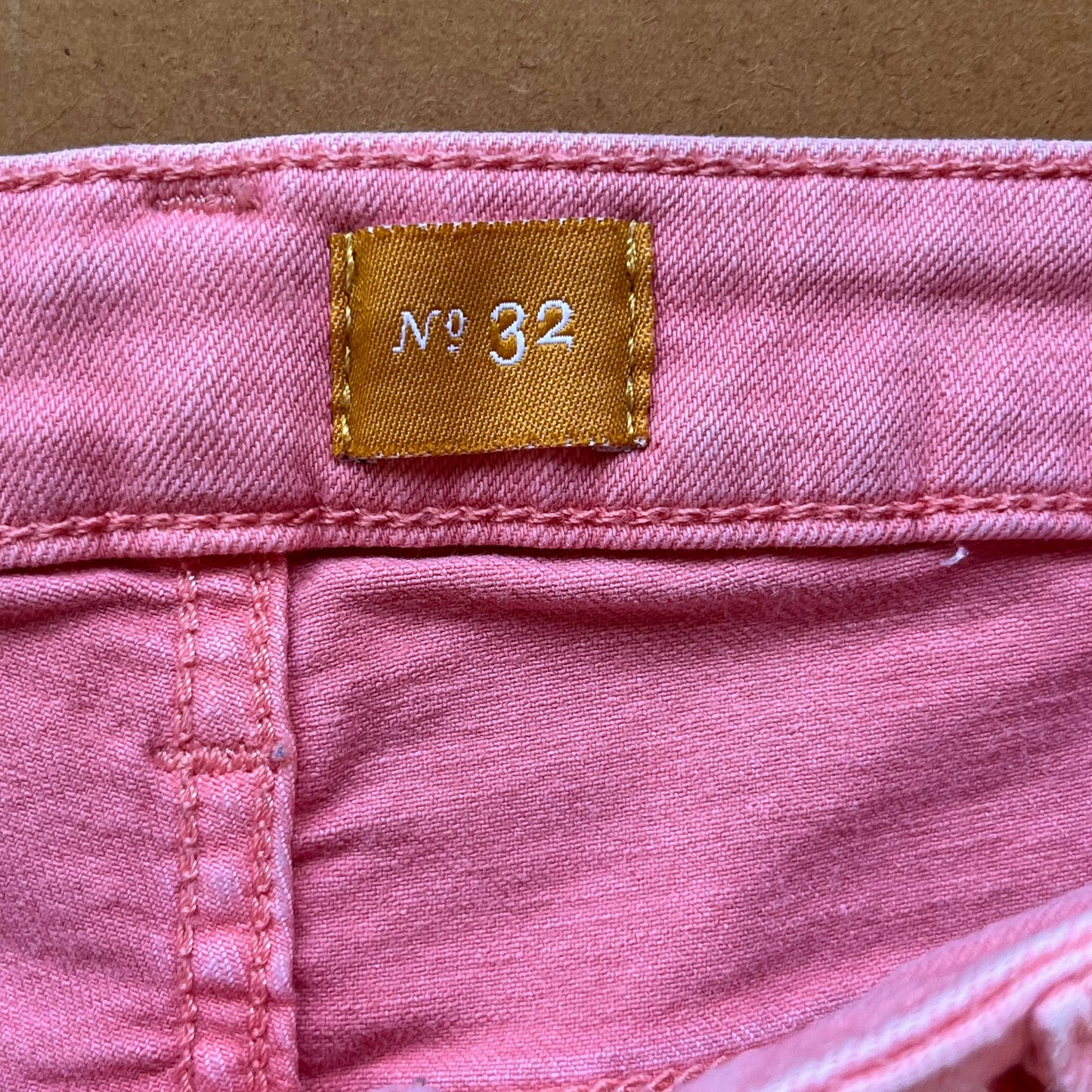 Anthropologie Pilcro And The Letterpress Pink Denim Shorts Size 32 Waist