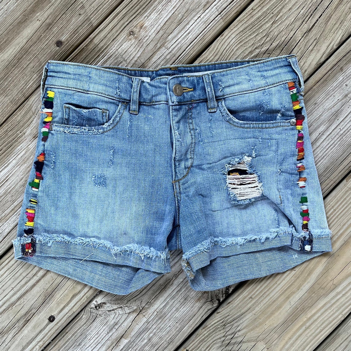 Anthropologie Pilcro And The Letterpress Hypen Jean Shorts Size 25