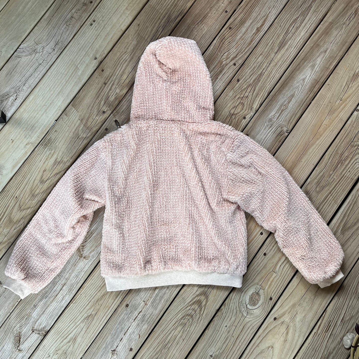 Anthropologie Saturday Sunday Nanette Sherpa Hoodie Light Pink Size M