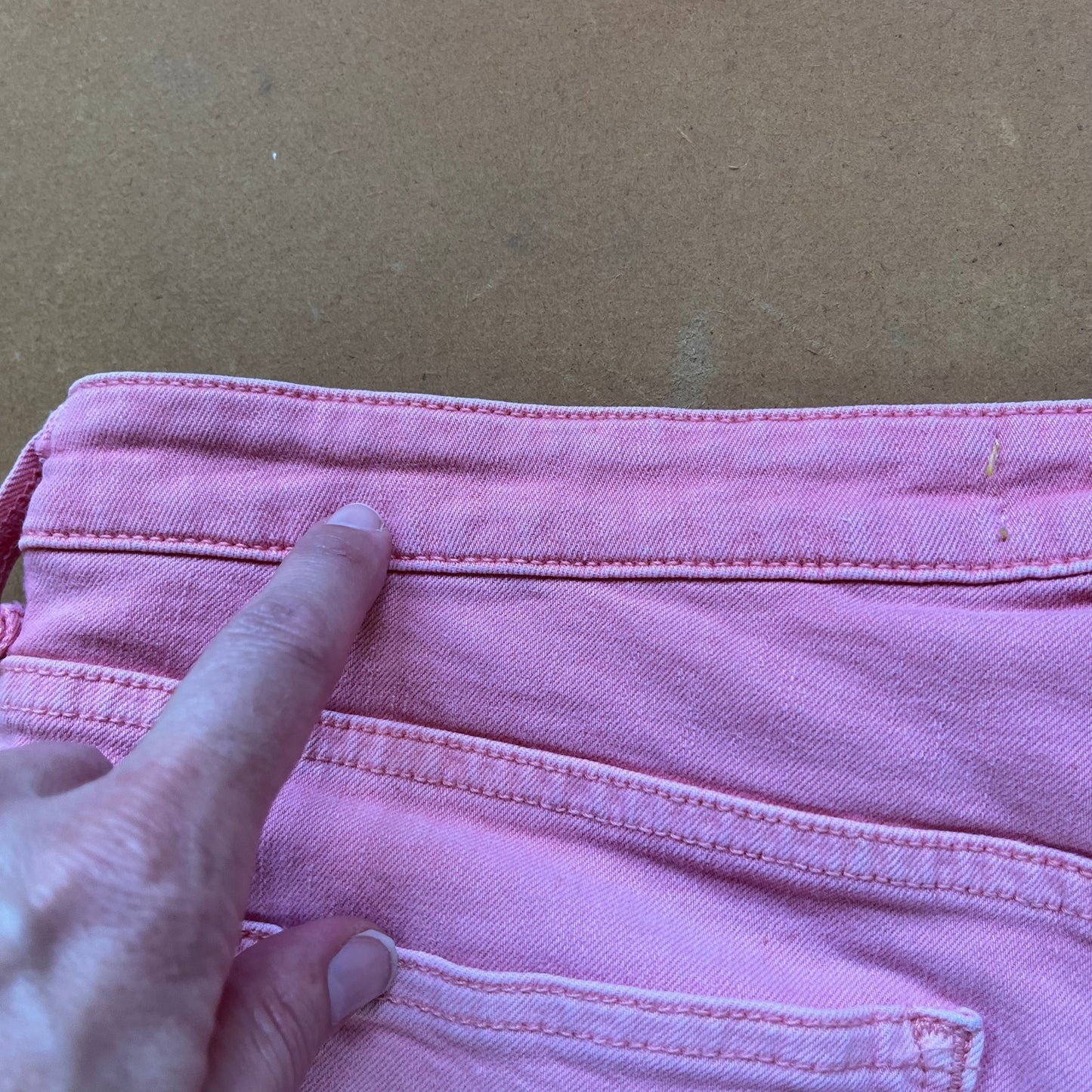 Anthropologie Pilcro And The Letterpress Pink Denim Shorts Size 32 Waist