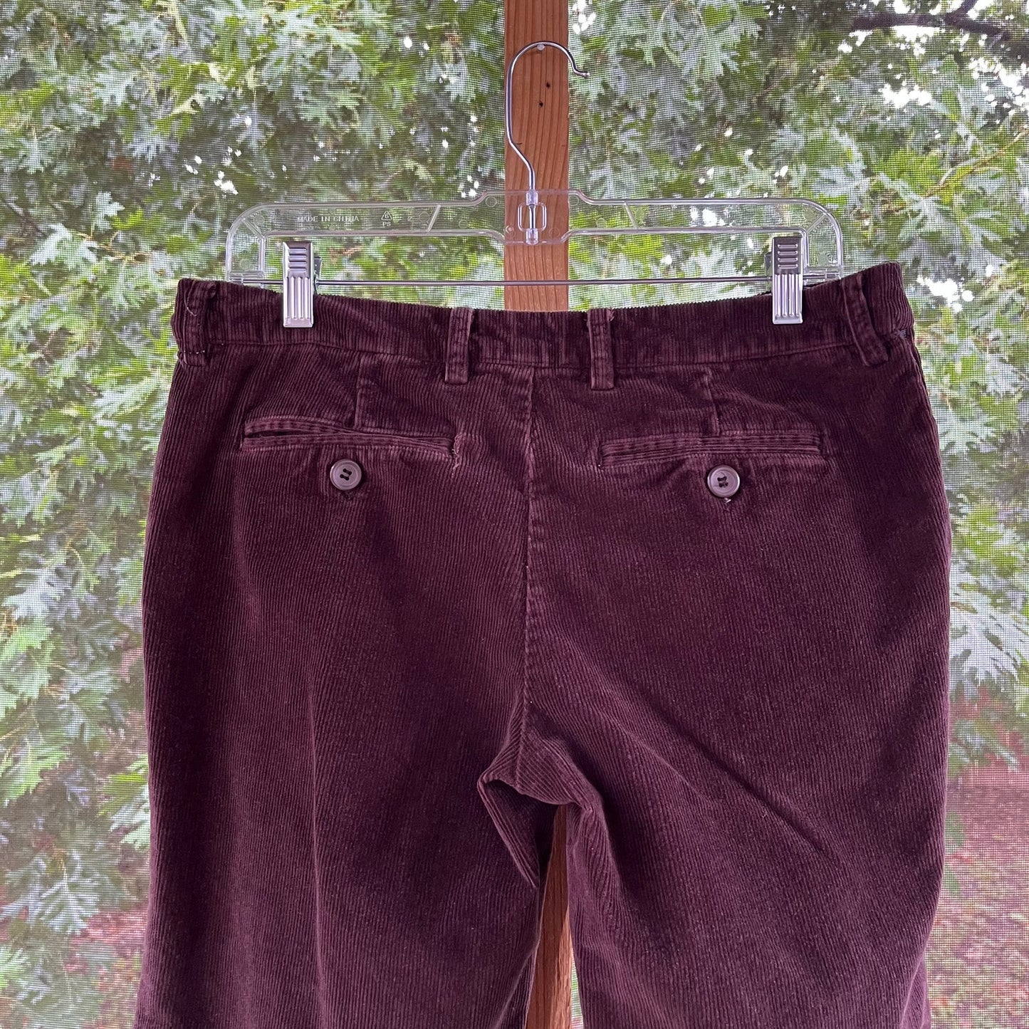 Anthropologie Tulle Women's Brown Corduroy Flare Leg Pants Size 8