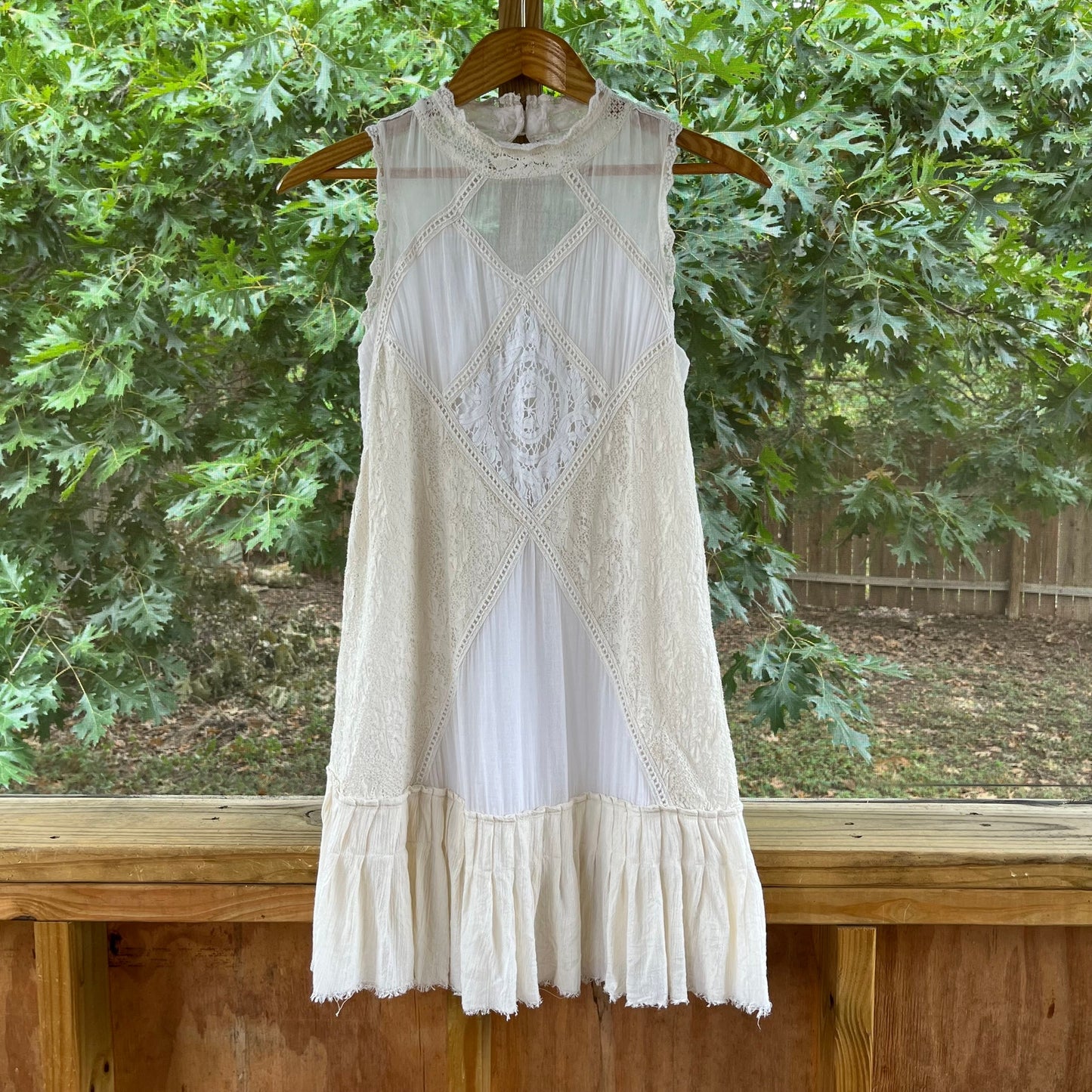 Free People Angel Lace Dress In Ivory Size XS