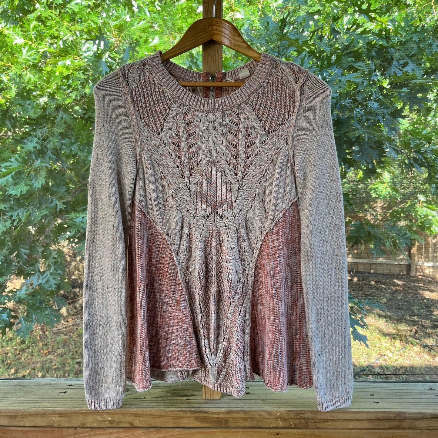 Anthropologie Moth Anita Cable Knit Pullover Sweater Size XS