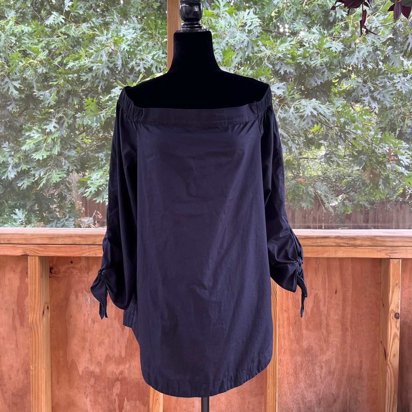 Free People Show Me Some Shoulder Black Off The Shoulder Top Size L