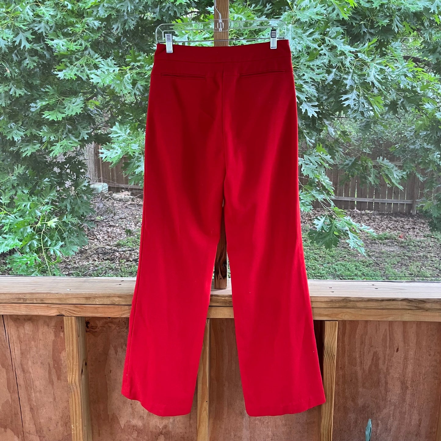 Anthropologie Leiifsdottir Red Wide Leg Trousers Size 4