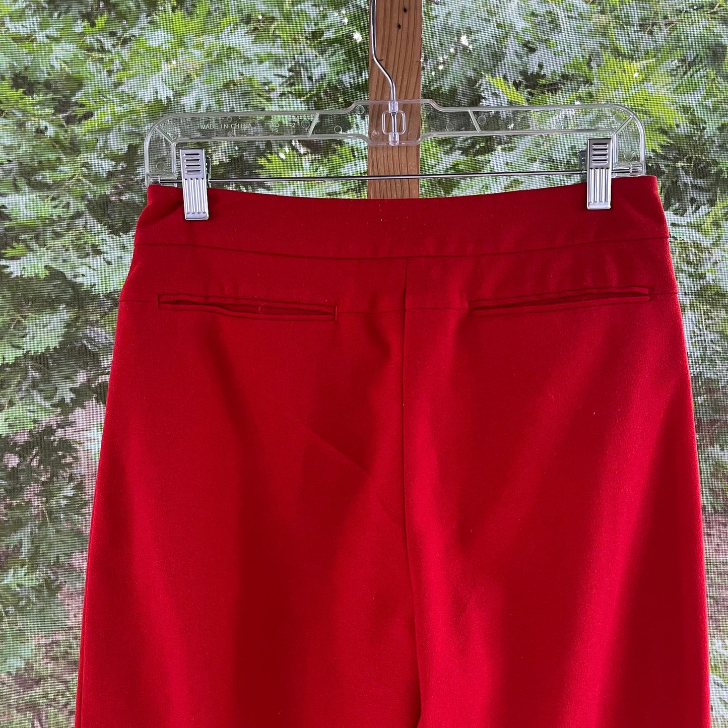 Anthropologie Leiifsdottir Red Wide Leg Trousers Size 4