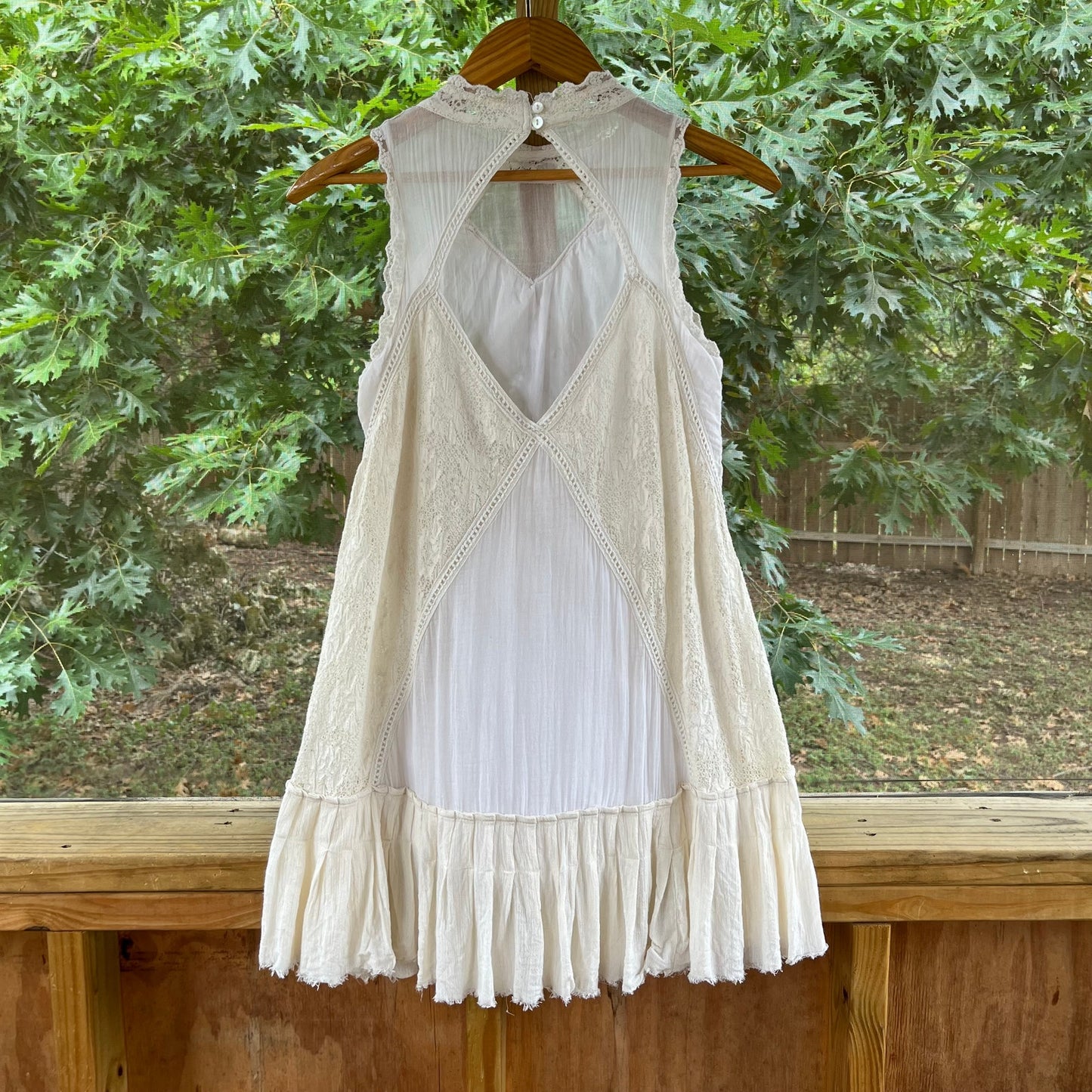 Free People Angel Lace Dress In Ivory Size XS