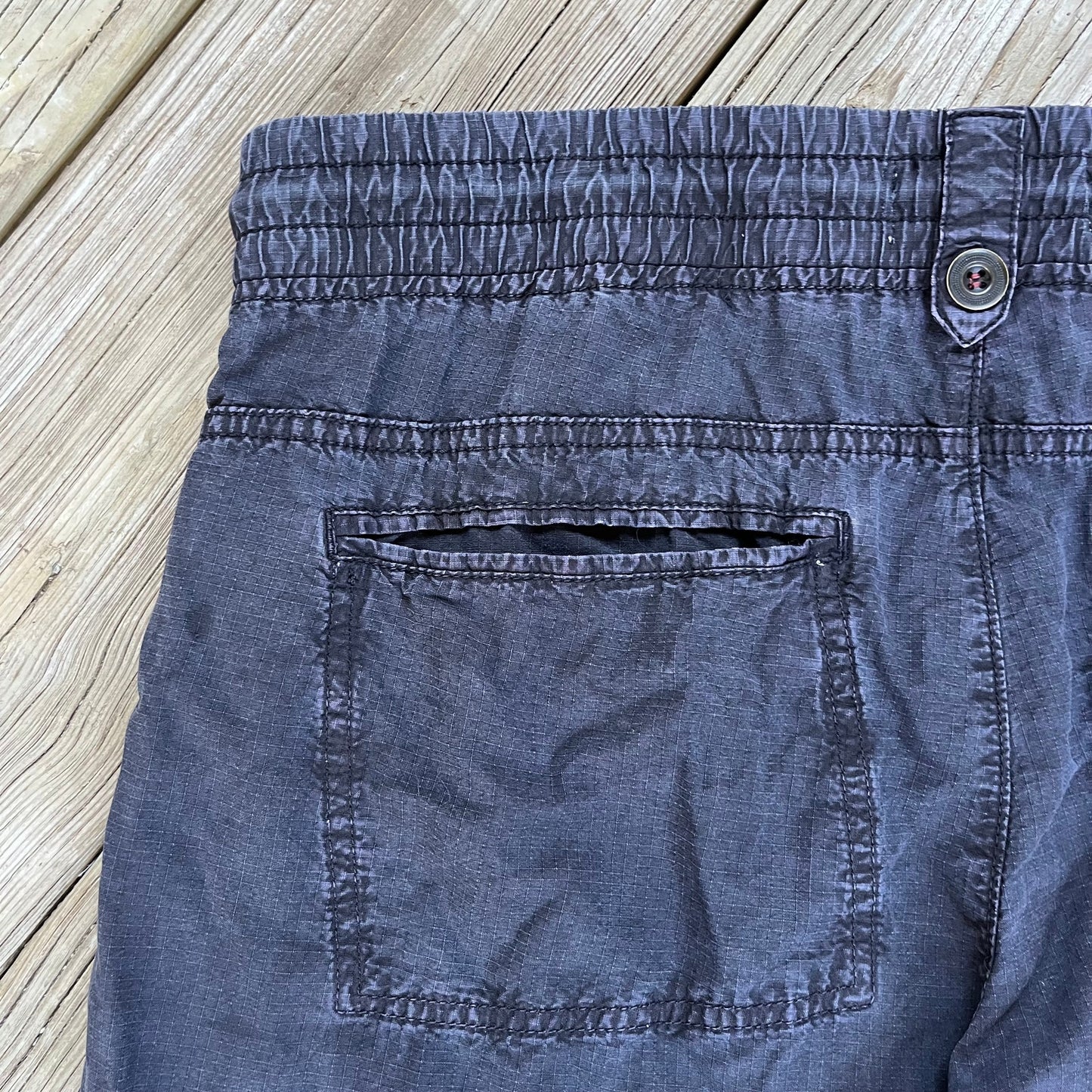 Anthropologie Ripstop Utility Joggers Size L Dark Grey