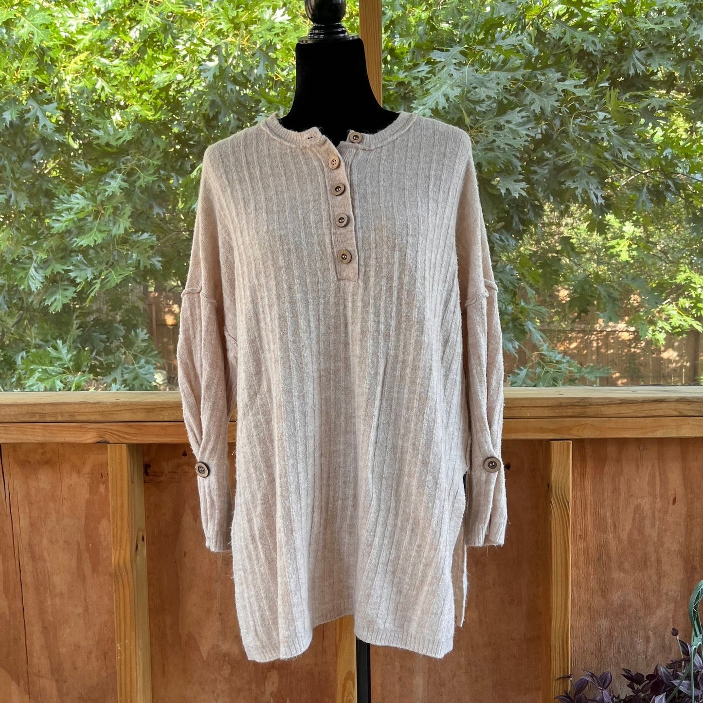 Free People Intimately Free Around The Clock Tunic Sweater Size XS