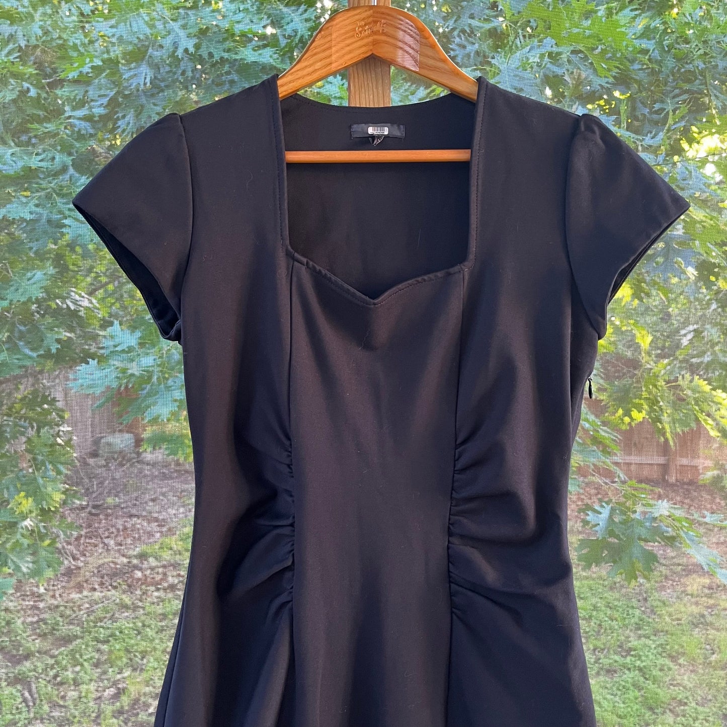 Anthropologie Drew Black Rosie Mini Sheath Dress Size M