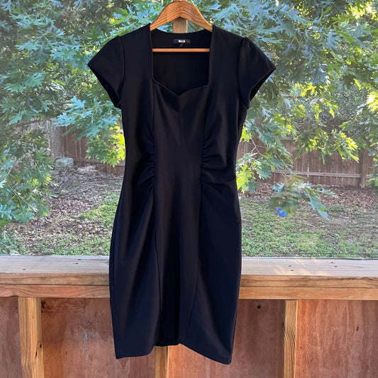 Anthropologie Drew Black Rosie Mini Sheath Dress Size M