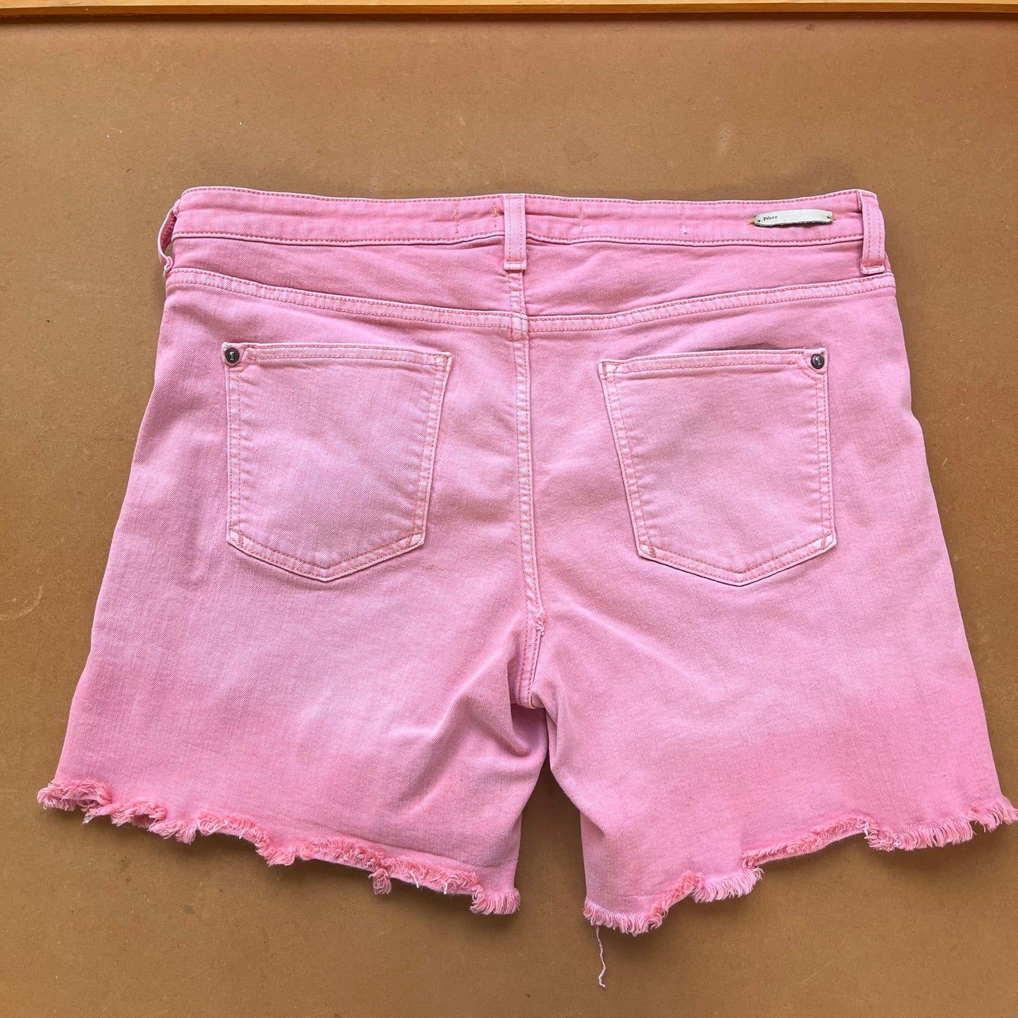 Anthropologie Pilcro And The Letterpress Pink Denim Shorts Size 32 Waist