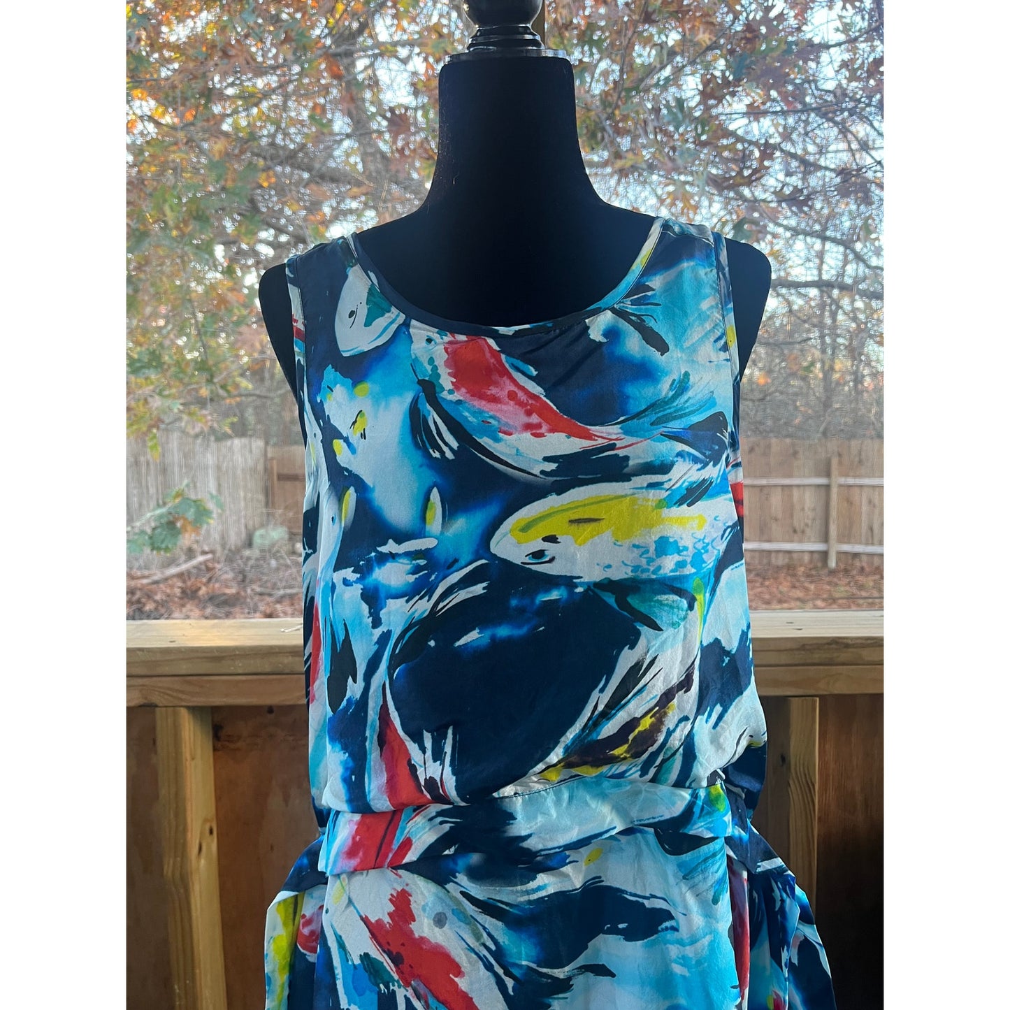 Anthropologie Naimisha 100% Silk Dress By Trybe Size L