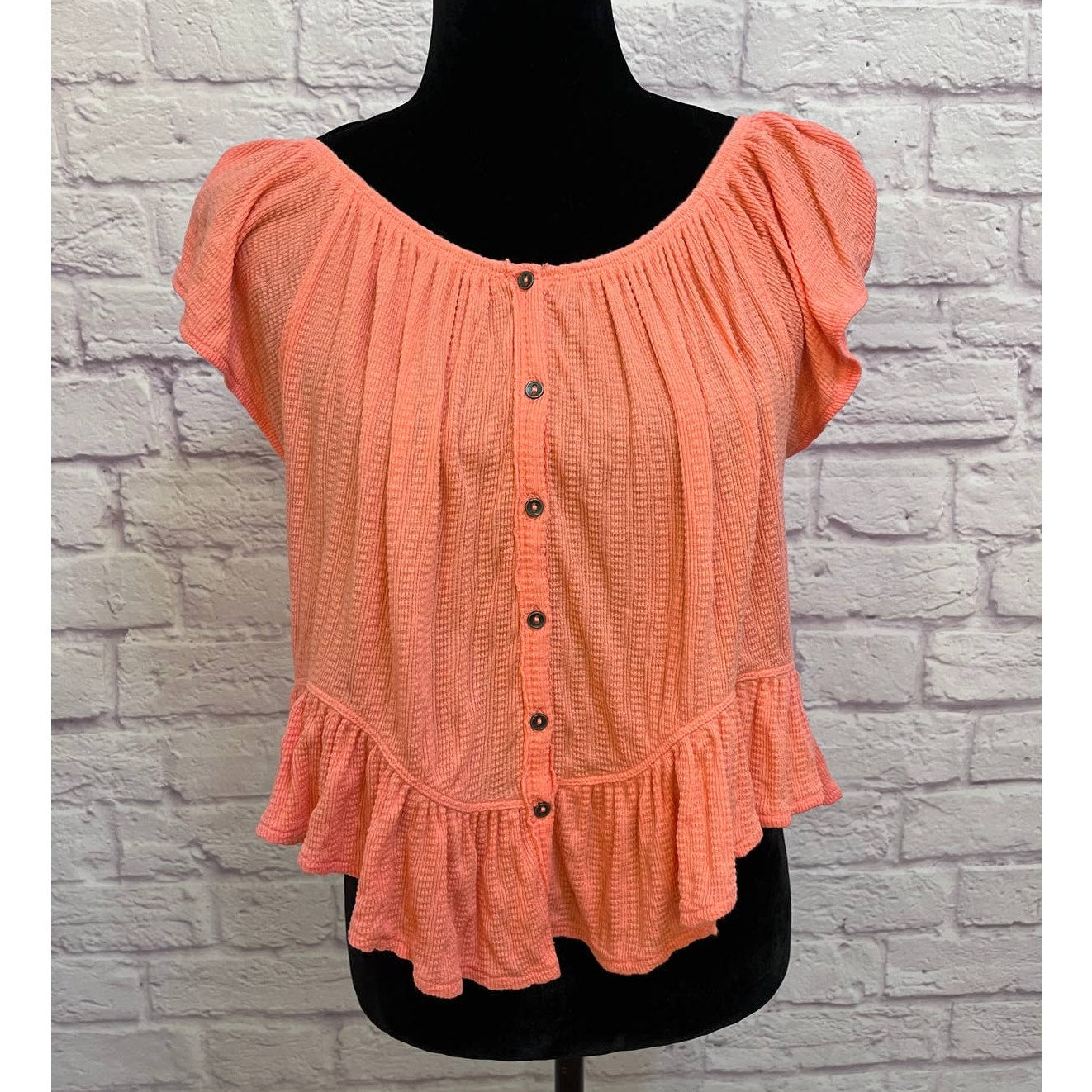 Free People We The Free Mint Julep Top In Coral Size S.